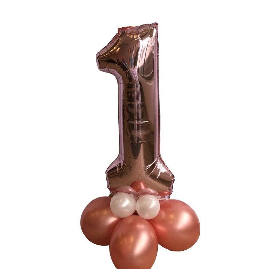 Montage de ballons gonflés à l'air