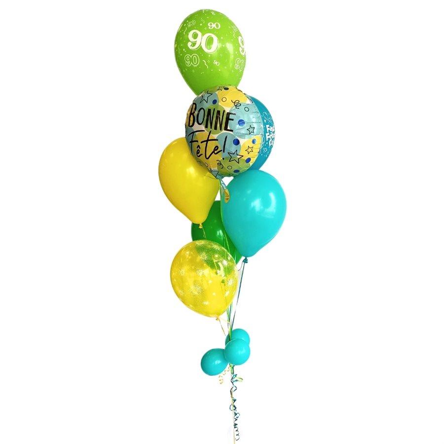 Bouquet de ballons gonflés à l'hélium