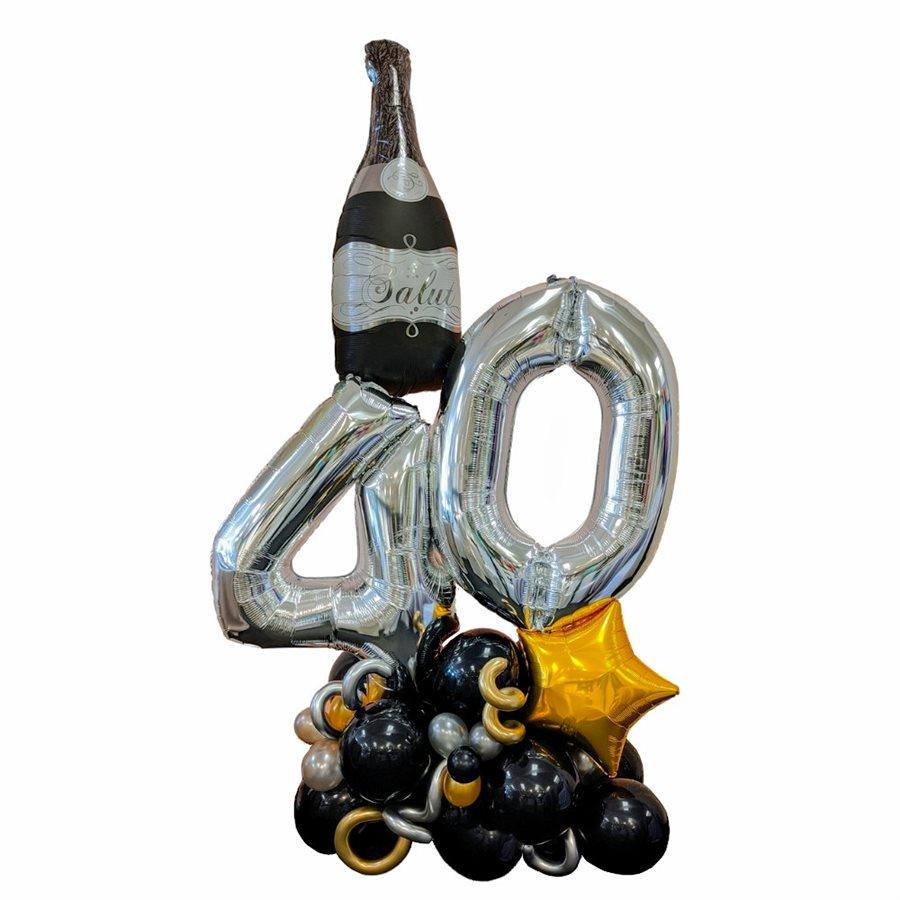 Montage de ballons gonflés à l'air