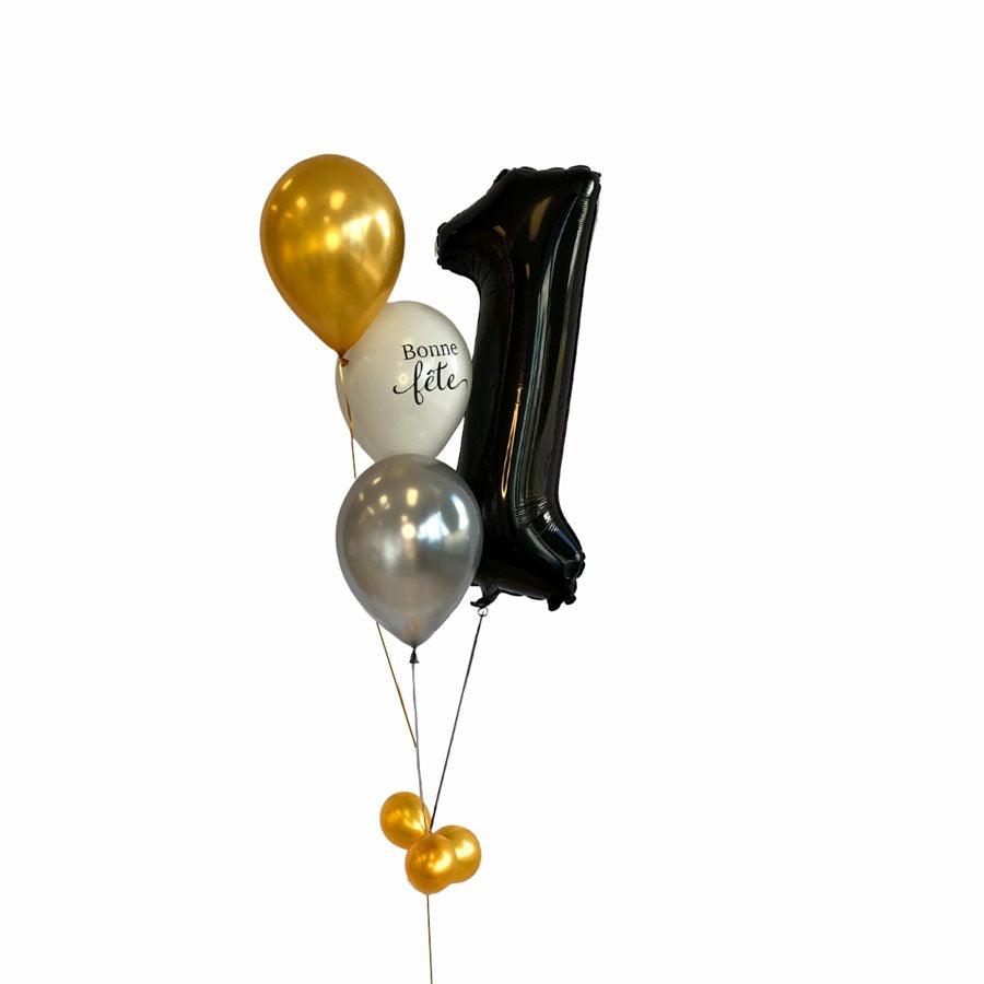 Bouquet de ballons gonflés à l'hélium