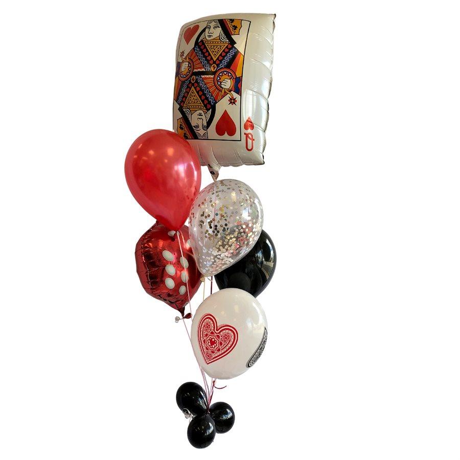 Bouquet de ballons gonflés à l'hélium