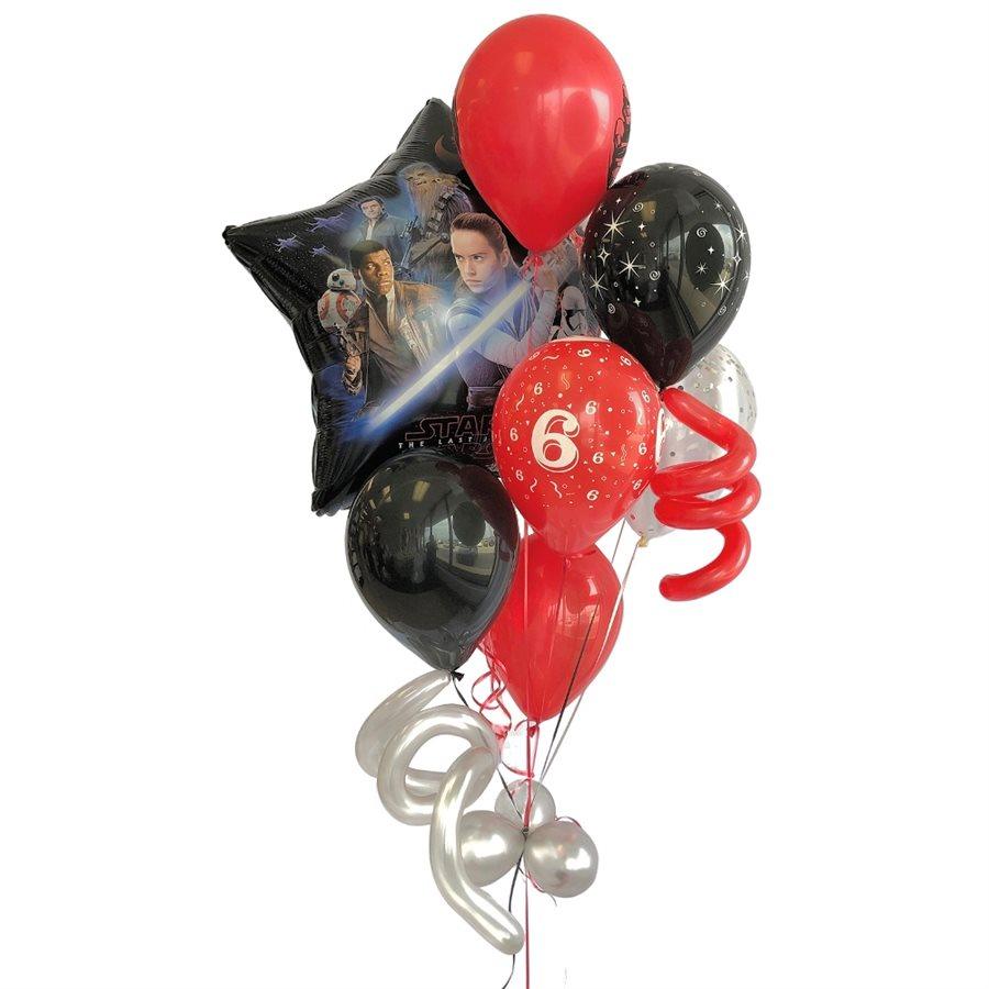 Bouquet de ballons gonflés à l'hélium