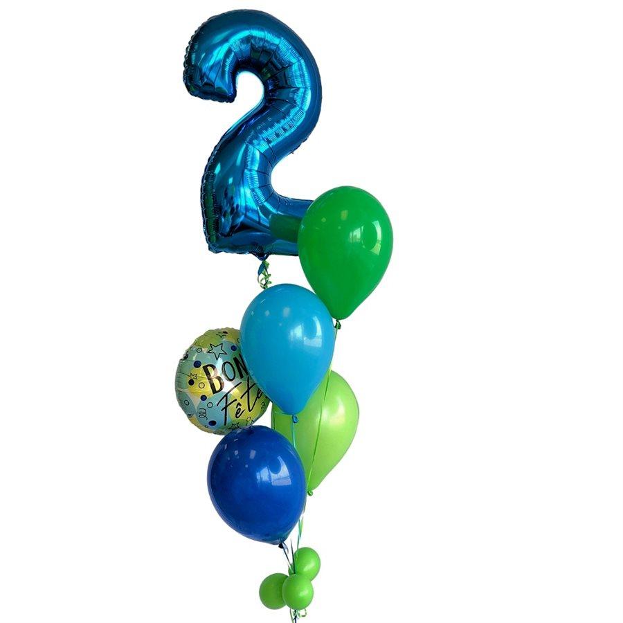 Bouquet de ballons gonflés à l'hélium