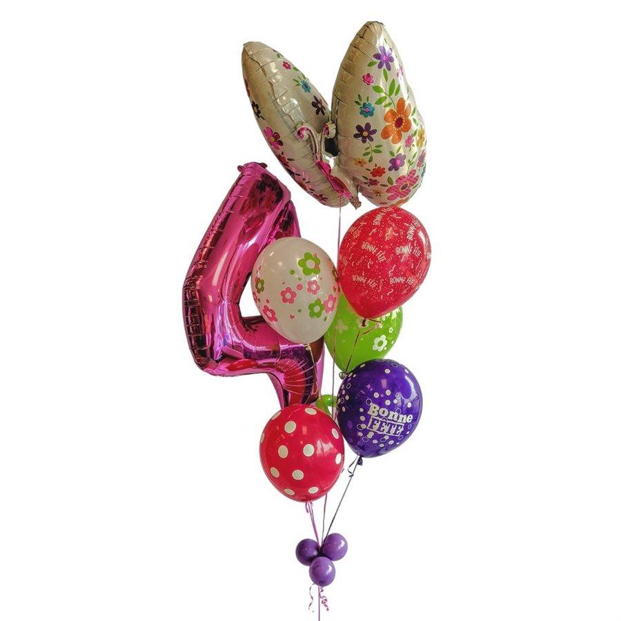 Bouquet de ballons gonflés à l'hélium