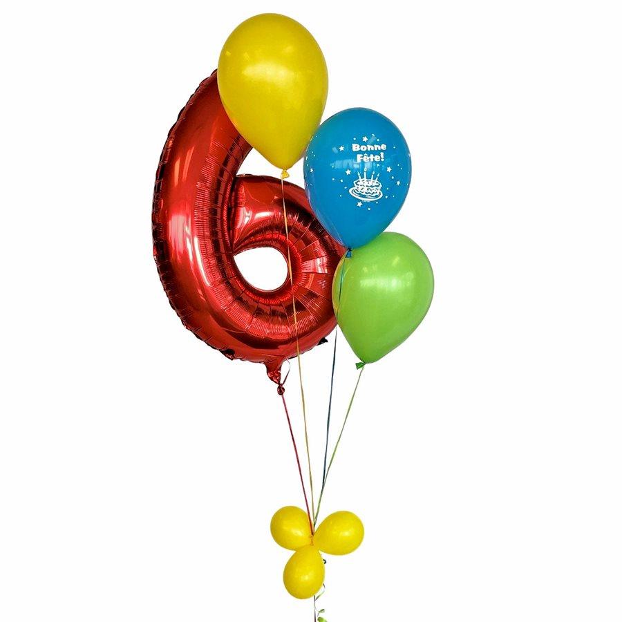 Bouquet de ballons gonflés à l'hélium