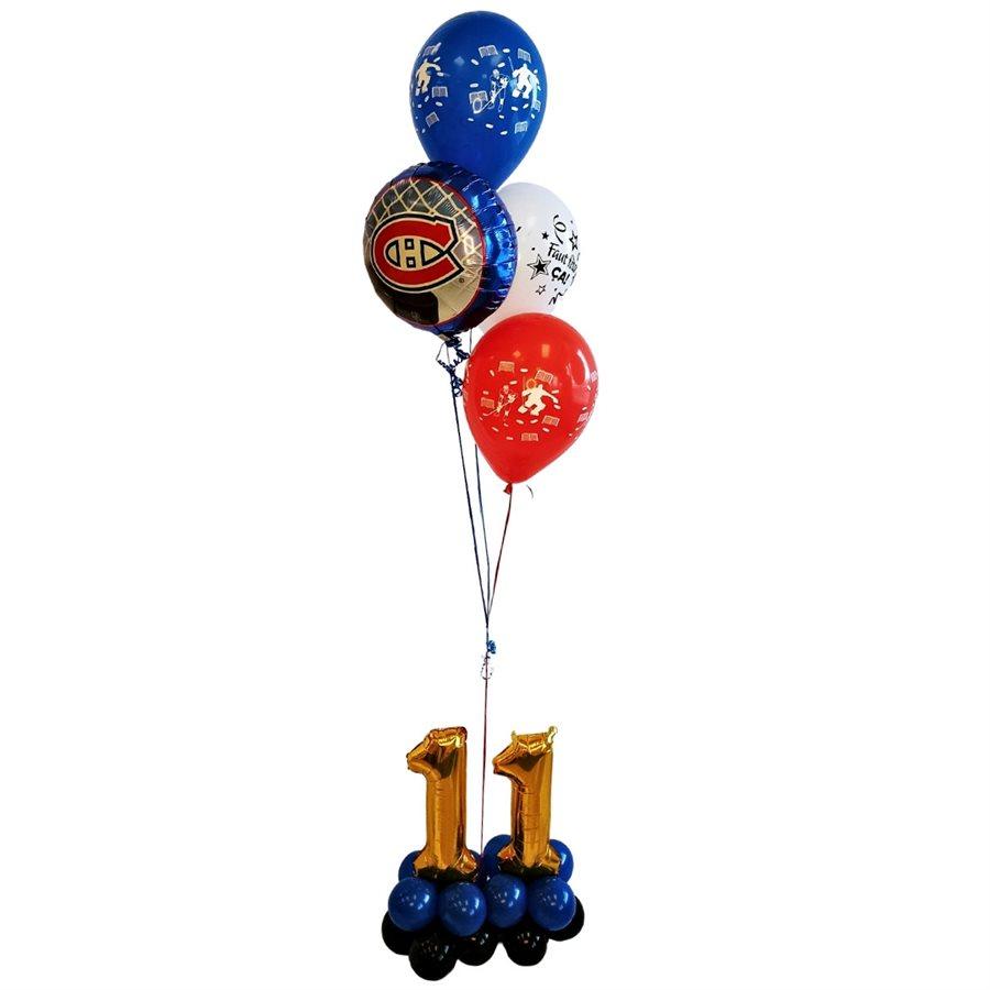 Bouquet de ballons gonflés à l'hélium