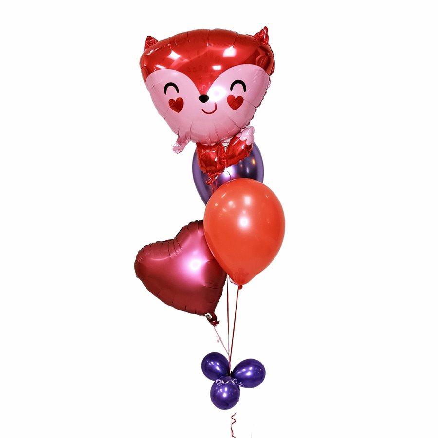 Bouquet de ballons gonflés à l'hélium