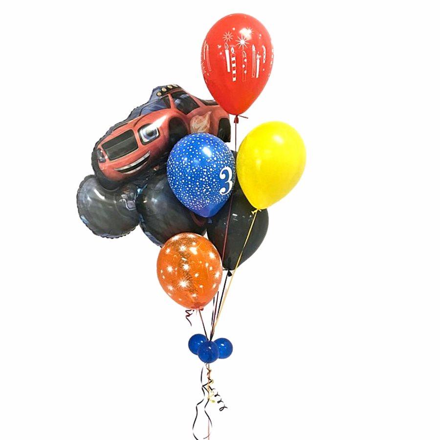 Bouquet de ballons gonflés à l'hélium