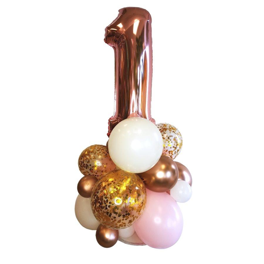 Montage de ballons gonflés à l'air