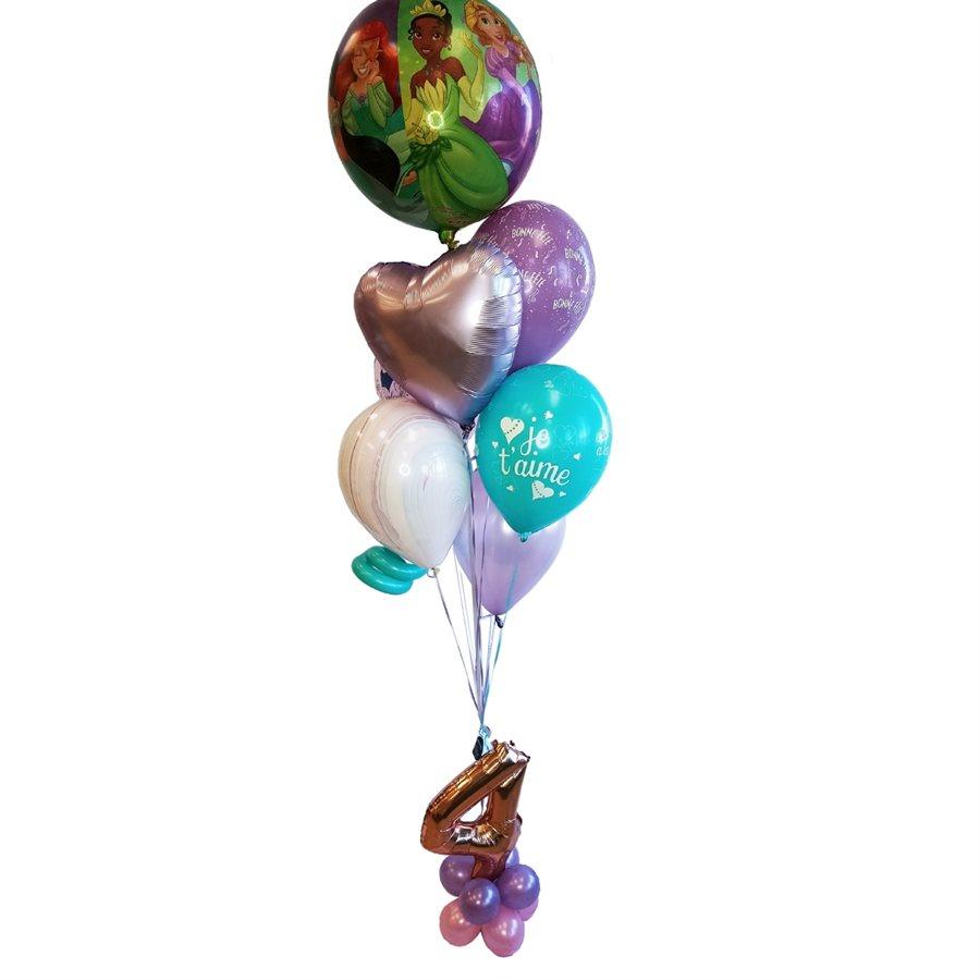 Bouquet de ballons gonflés à l'hélium