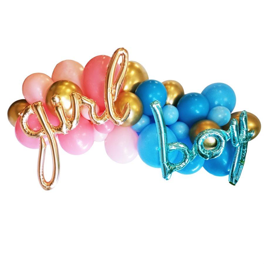 Montage de ballons gonflés à l'air