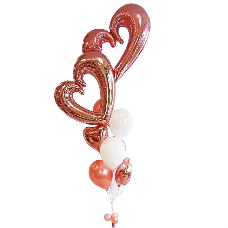 Bouquet de ballons gonflés à l'hélium