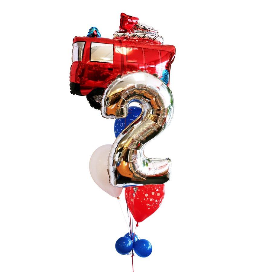 Bouquet de ballons gonflés à l'hélium