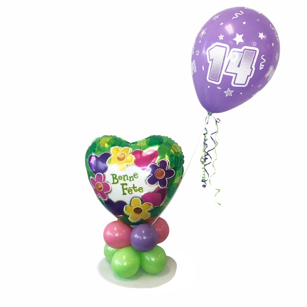 Montage de ballons gonflés à l'air