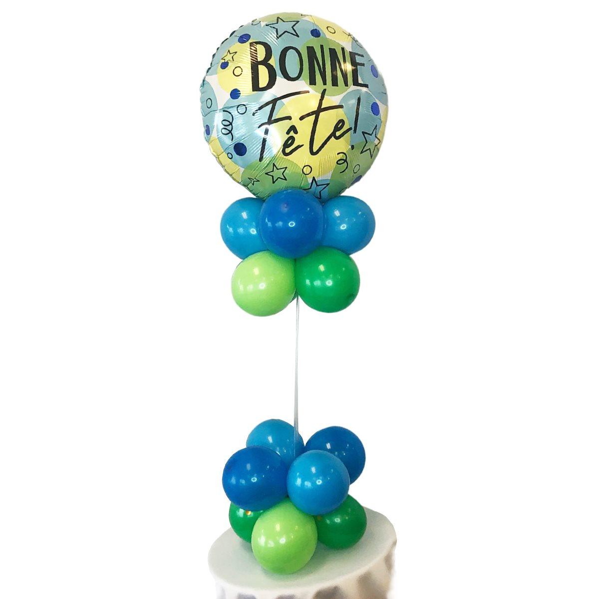 Montage de ballons gonflés à l'air