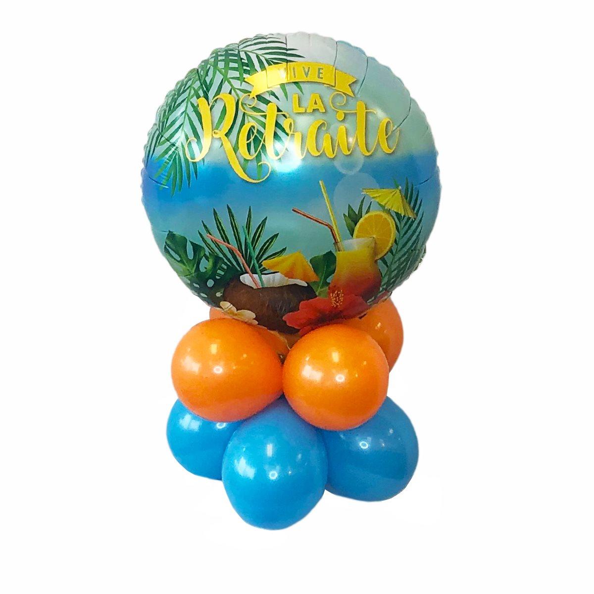 Montage de ballons gonflés à l'air