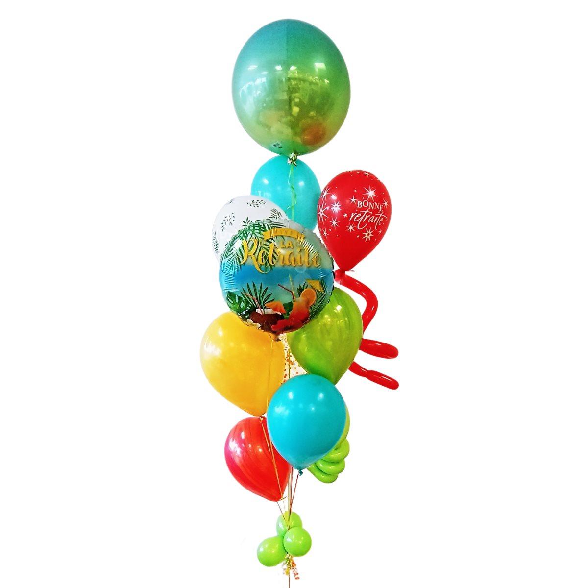 Bouquet de ballons gonflés à l'hélium