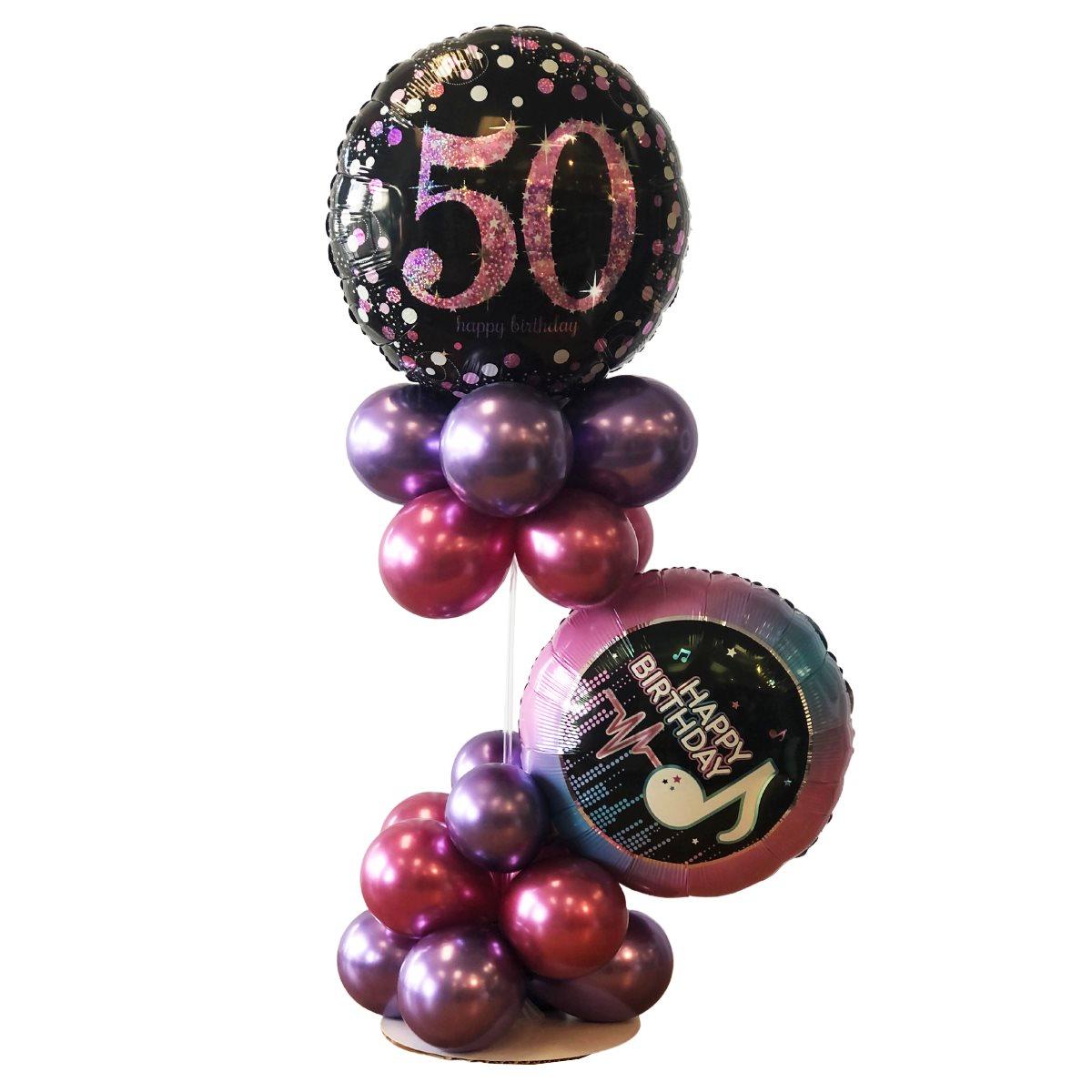 Montage de ballons gonflés à l'air