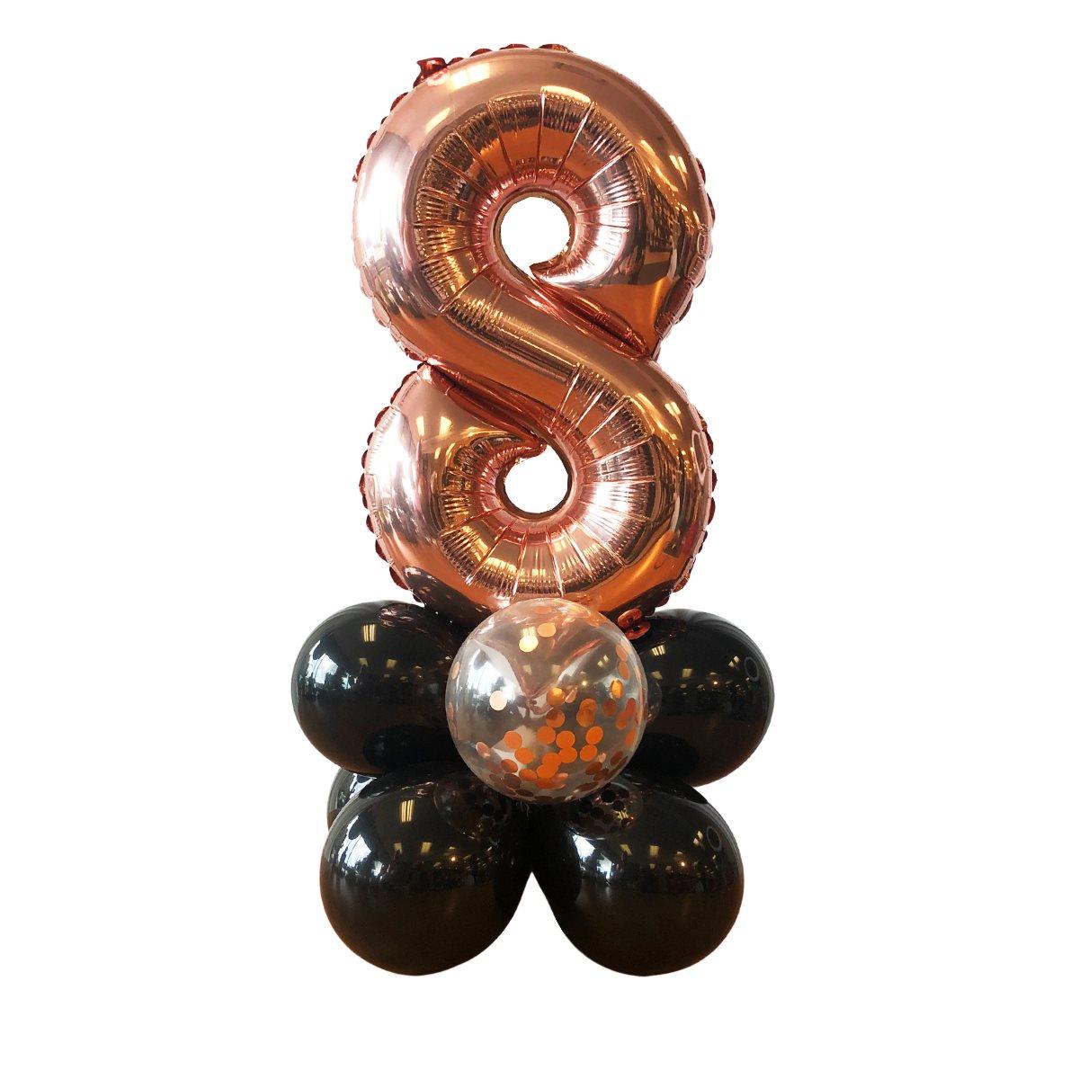 Montage de ballons gonflés à l'air