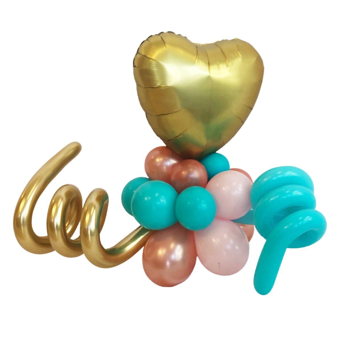 Montage de ballons gonflés à l'air