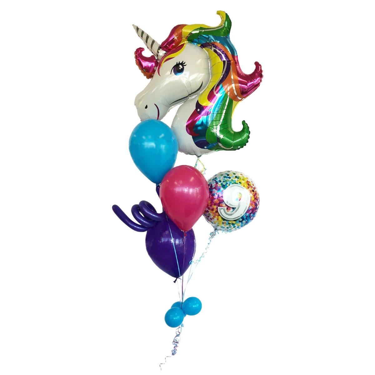 Bouquet de ballons gonflés à l'hélium