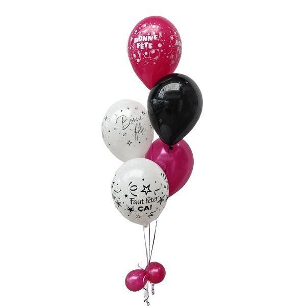 Bouquet de ballons gonflés à l'hélium