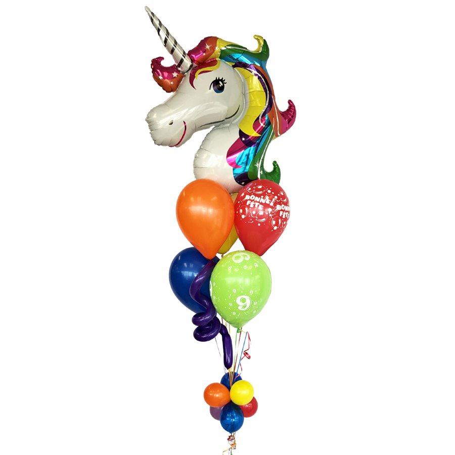 Bouquet de ballons gonflés à l'hélium