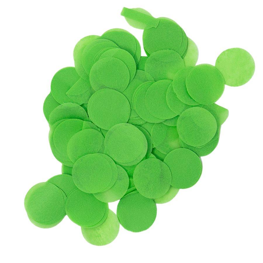 Confettis rond papier de soie vert d'eau