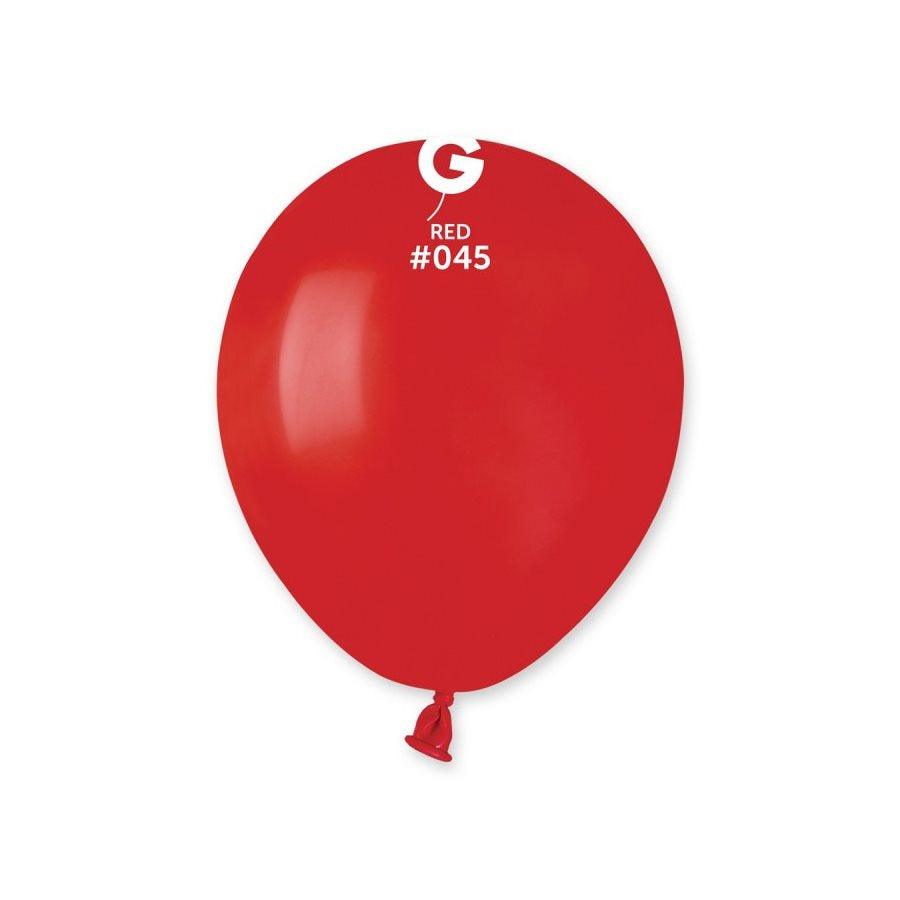 Ballons 5 po. Gemar Rouge 100/pqt
