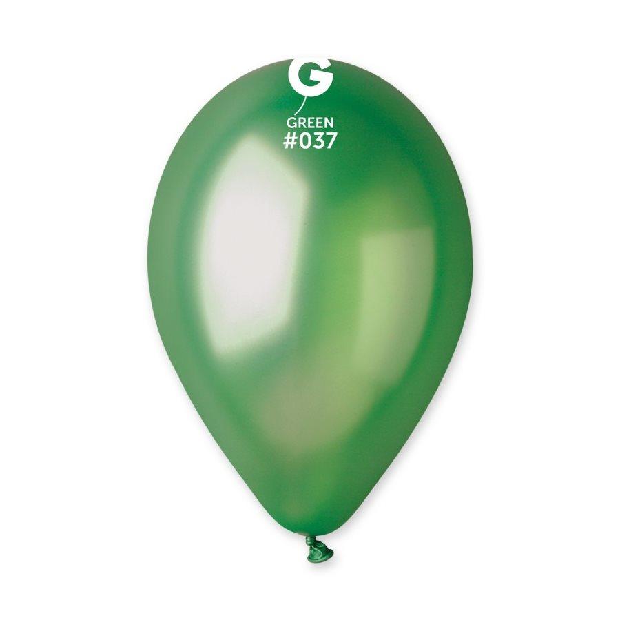 Ballons 12 po. Gemar Vert Métallique 50/pqt