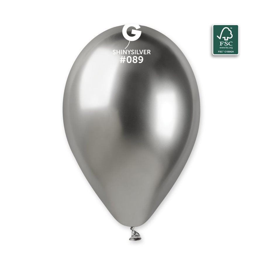 Ballons 13 po. Gemar Argent Chromé 25/pqt
