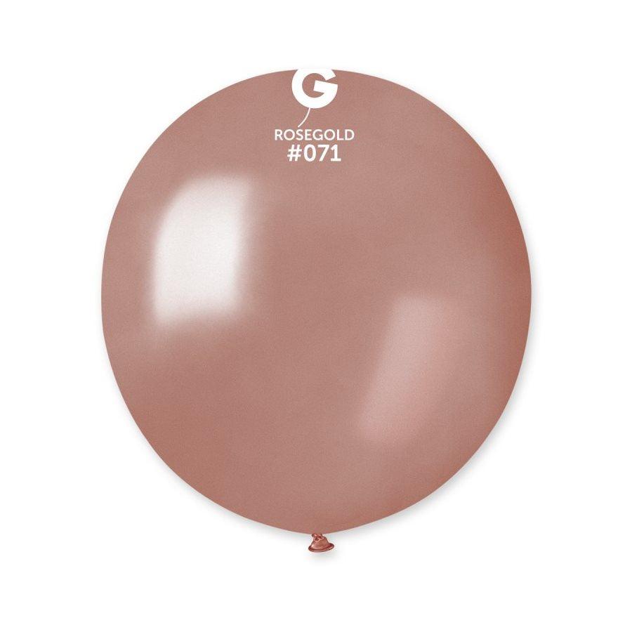Ballons 19 po. Gemar Rose Gold Métallique 25/pqt