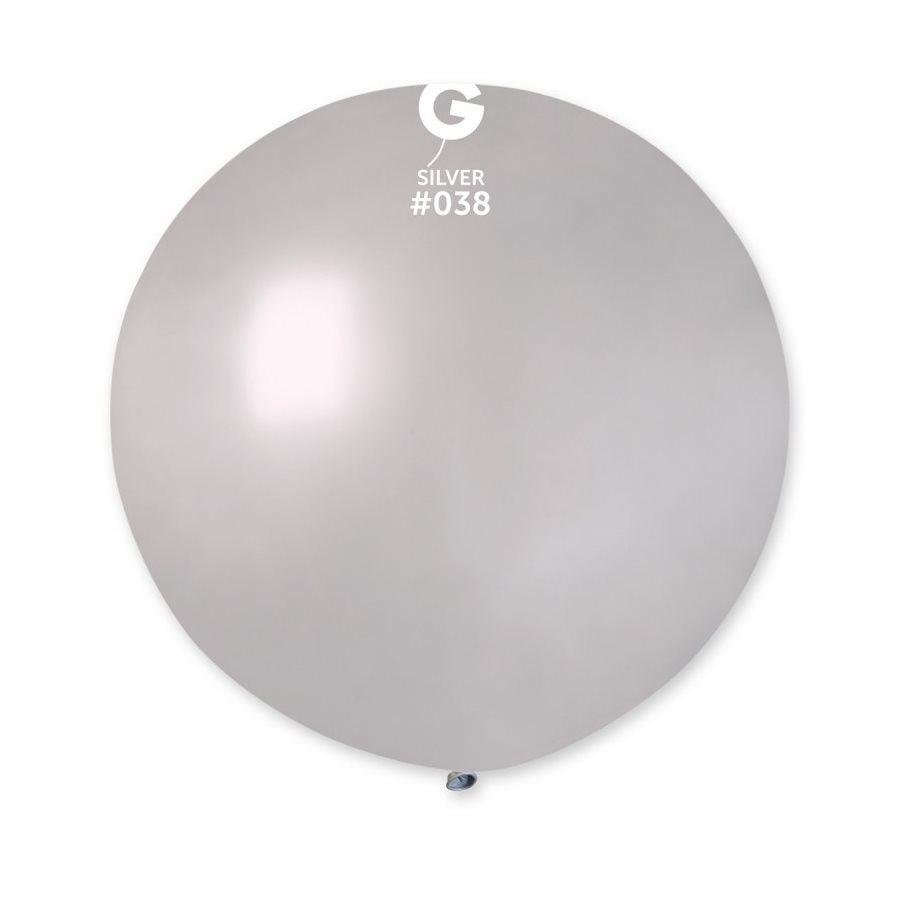 Ballons 31 po. Gemar Argent Métallique 1/pqt