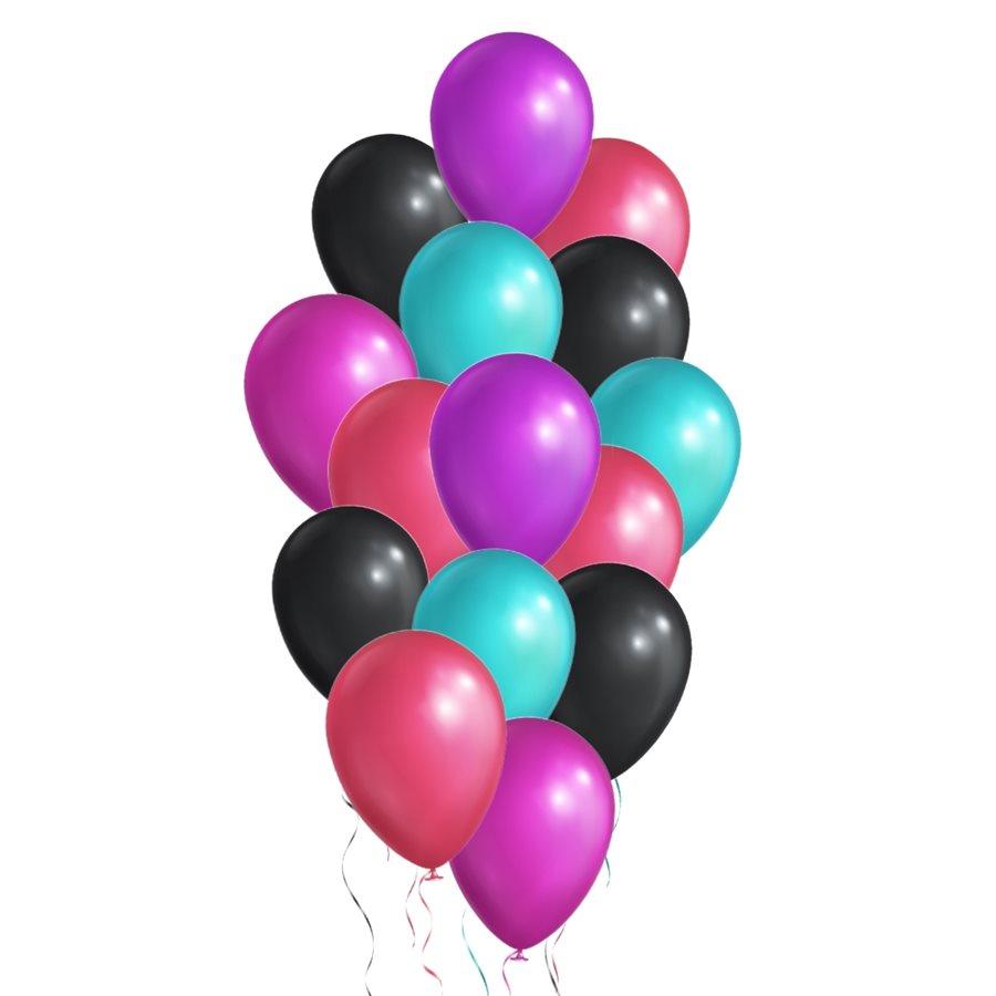 Bouquet de ballons gonflés à l'hélium