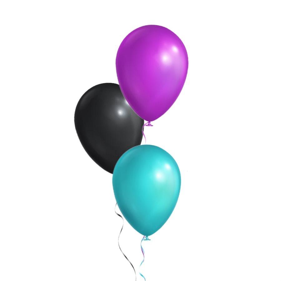 Bouquet de ballons gonflés à l'hélium