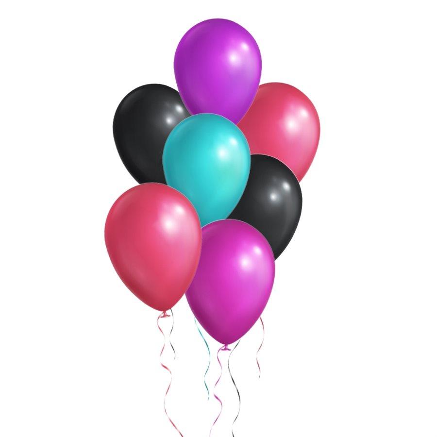 Bouquet de ballons gonflés à l'hélium