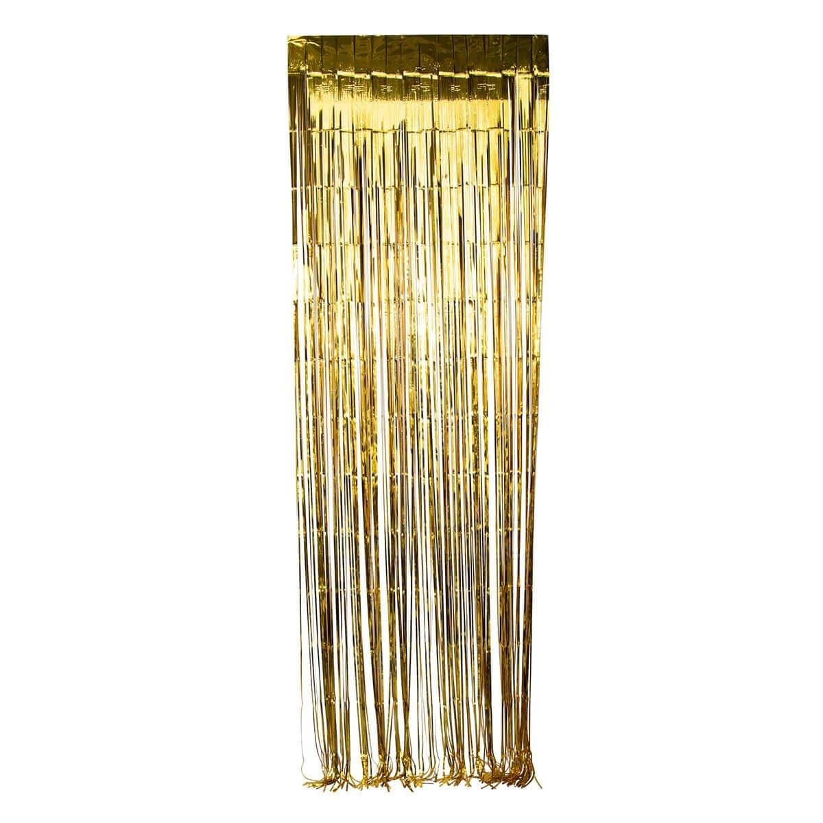 METAL CURTAIN 3 X 8 FT. - GOLD