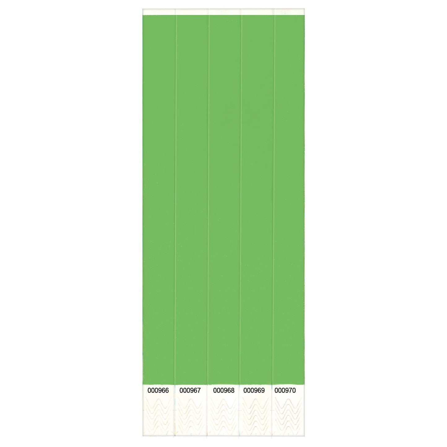 BRACELETS D'ADMISSION 100/PQT - VERT