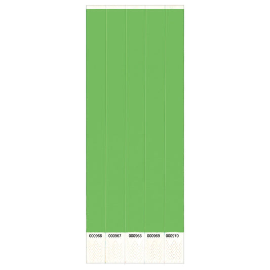 BRACELETS D'ADMISSION 100/PQT - VERT
