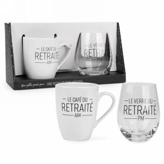 VERRE À VIN & TASSE - RETRAITE