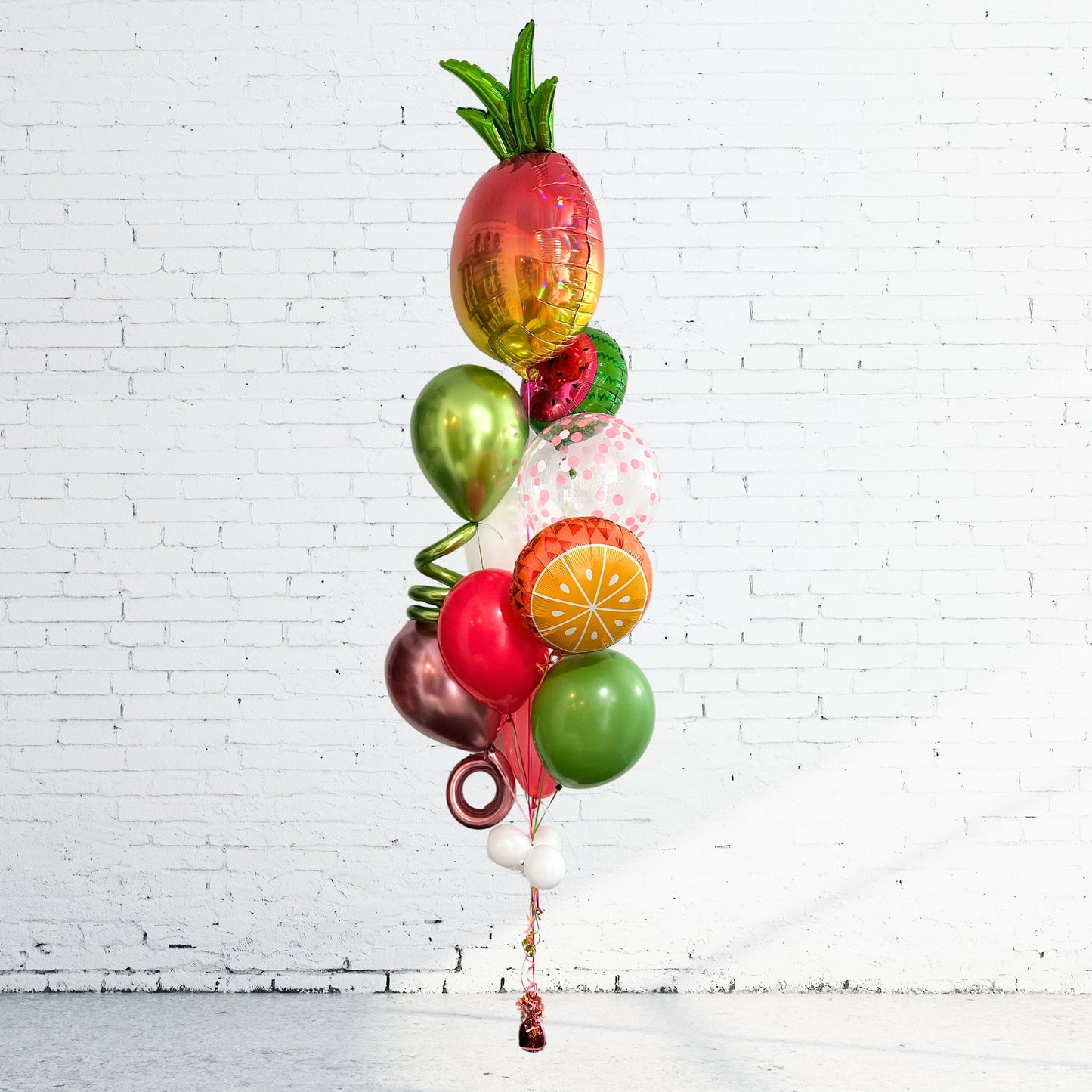 BOUQUET - BALLONS ANANAS ET FRUITS