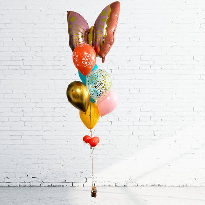 BOUQUET - COLORFUL BUTTERFLY BALLOONS 