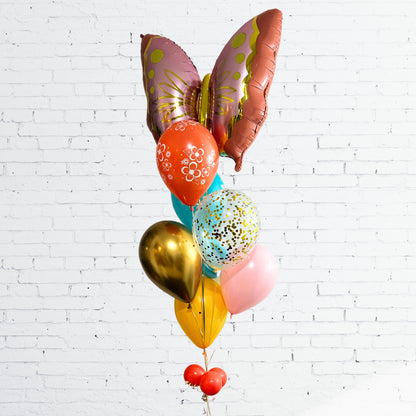 BOUQUET - COLORFUL BUTTERFLY BALLOONS 