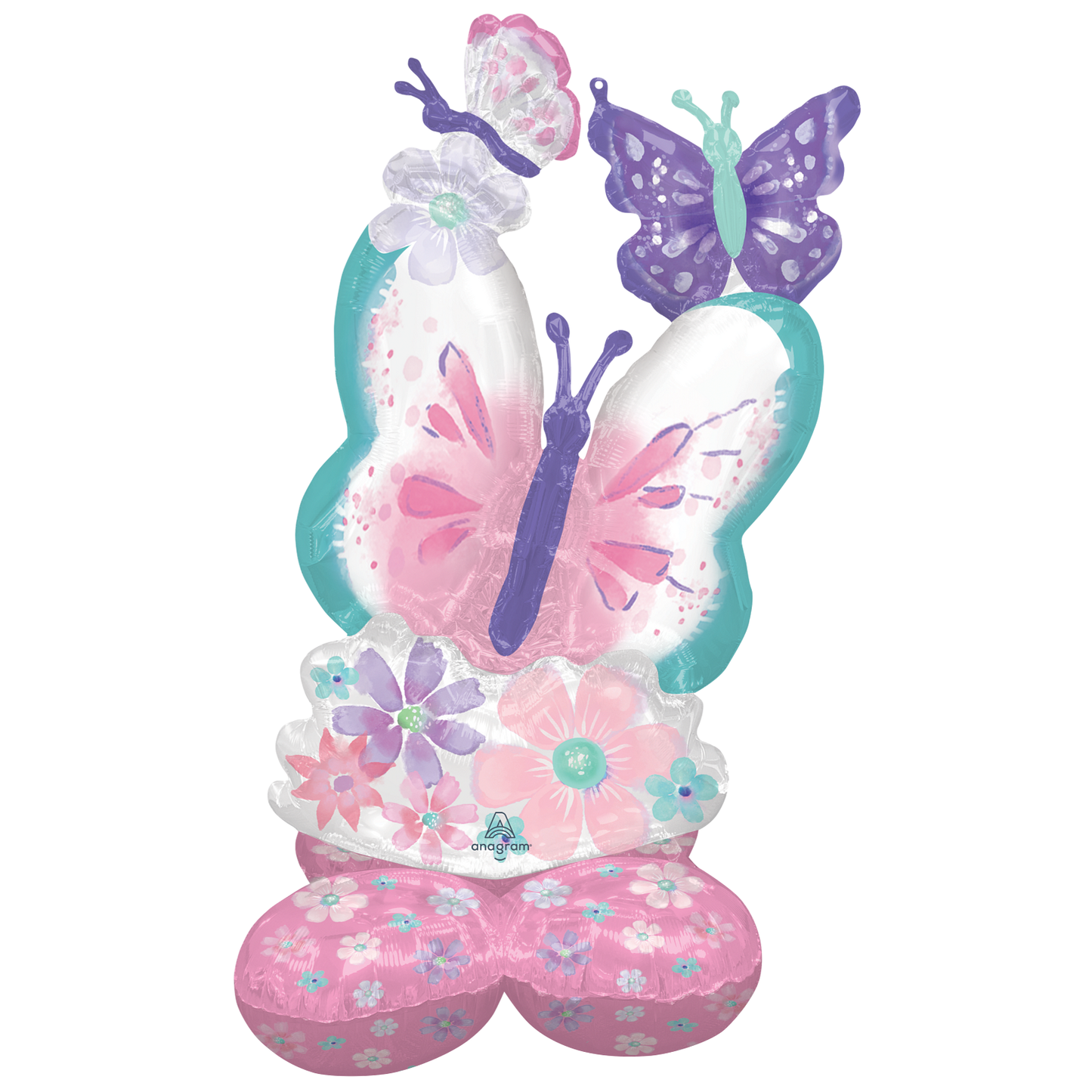 MYLAR AIRLOONZ 44 IN. - BUTTERFLIES IN PARTY