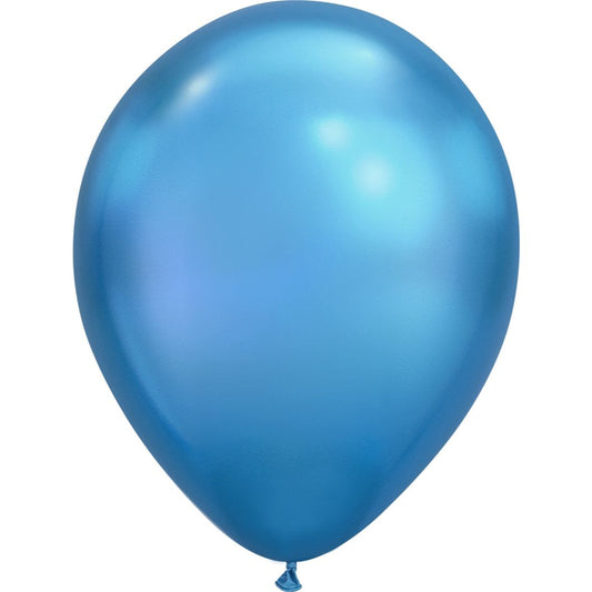 LATEX BALLOON 12 IN. HELIUM-INFLATED CHROME 
