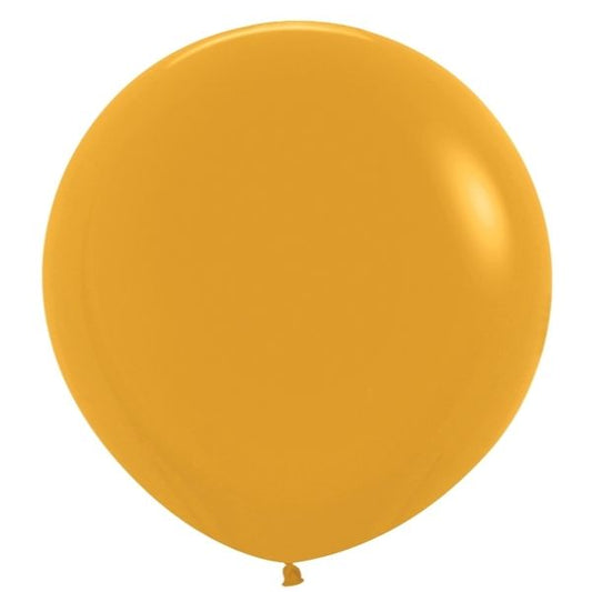 BALLONS LATEX 24 PO. 10/SAC - MOUTARDE DELUXE