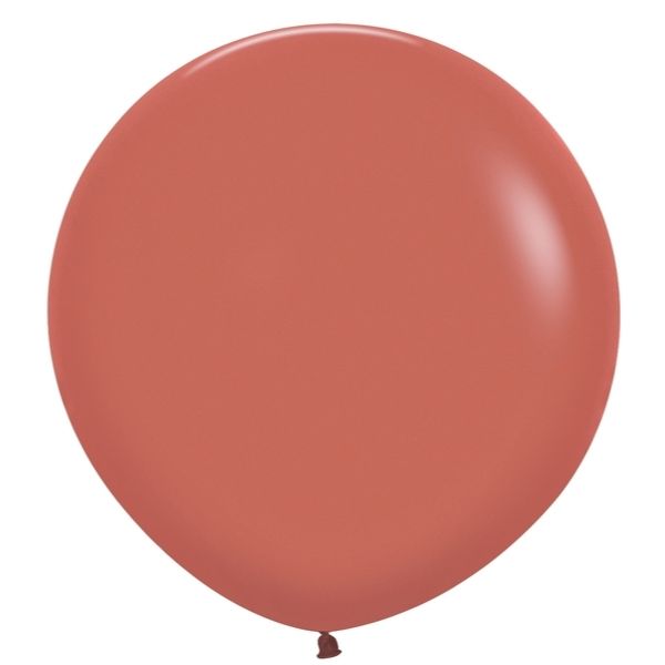 LATEX BALLOONS 24 IN. 10/BAG - DELUXE TERRACOTTA