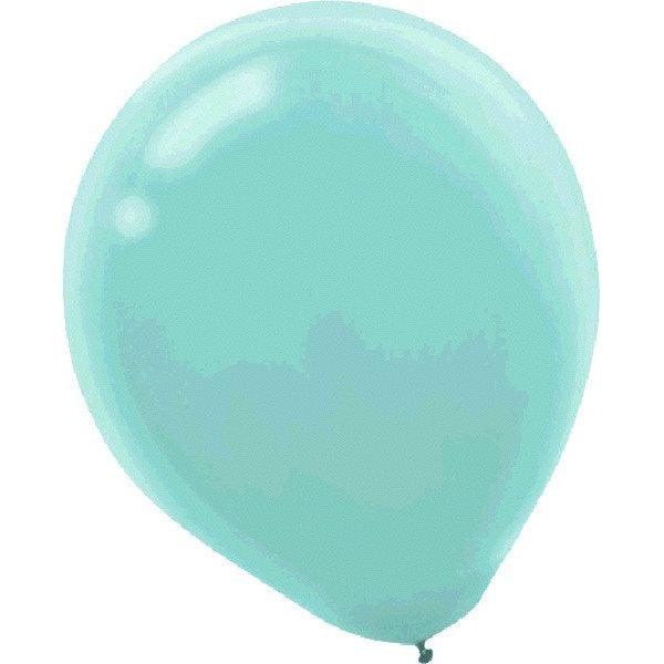 Ballons Intermédiaires 12 po. Régulier 72/pqt - Bleu Turquoi