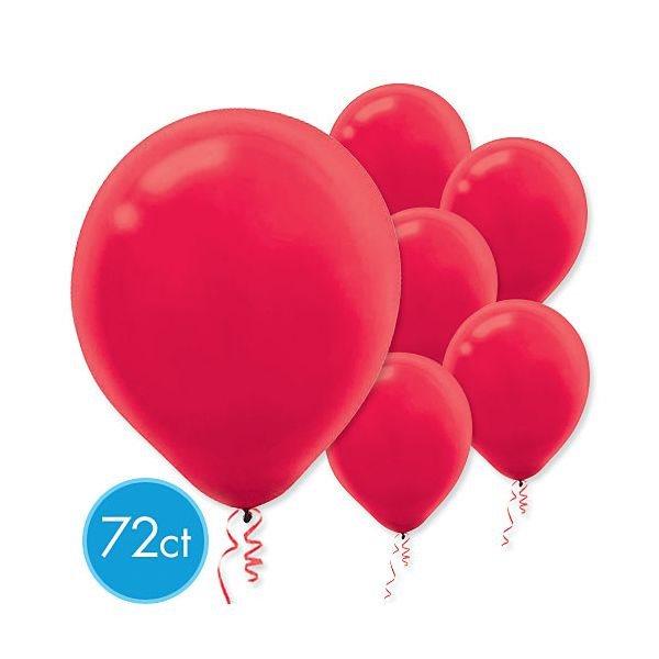 Ballons Intermédiaires 12 po. Régulier 72/pqt - Rouge Pomme