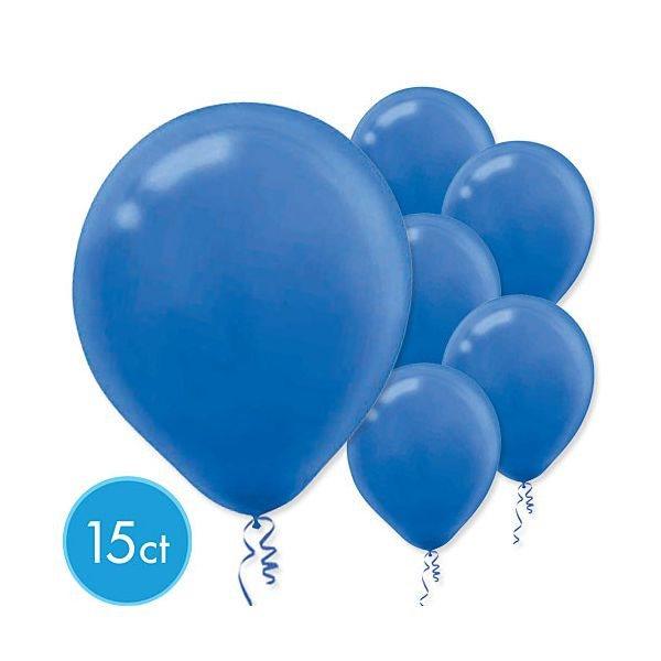 Ballons Intermédiaires 12 po. Régulier 15/pqt - Bleu Royal É